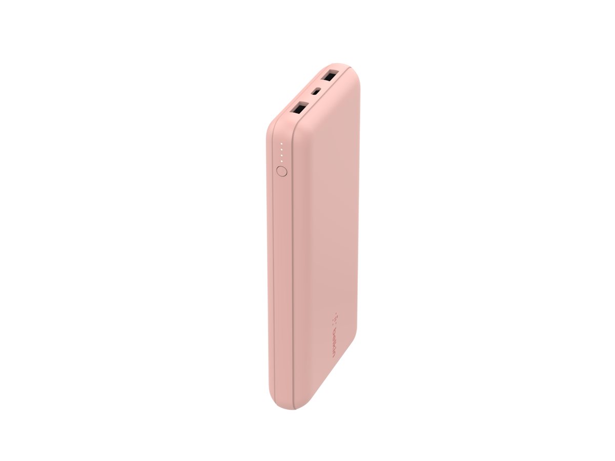 Belkin BoostCharge - Powerbank - 20000 mAh - 15 Watt - 3 Ausgabeanschlussstellen (2 x USB, 24 pin USB-C) - gold, Ansicht 3