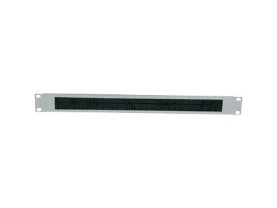Intellinet 19 Kabeldurchführung 2 HE mit Bürstenleiste schwarz - Rack-Blende mit Bürste für Kabeldurchführung - Schwarz RAL 9005 - 2U - 48.3 cm (19)