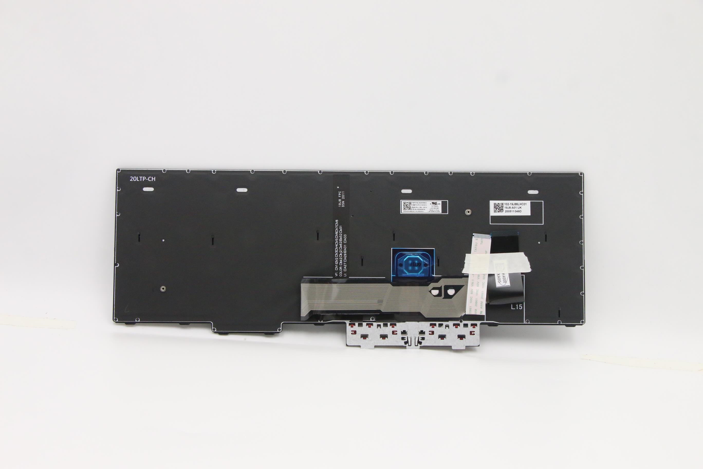 Lenovo 5N20W68239 - Tastatur - Lenovo - ThinkPad L15 (20U7 - 20U8) - TL: Schweiz, QWERTZ, Ansicht 2