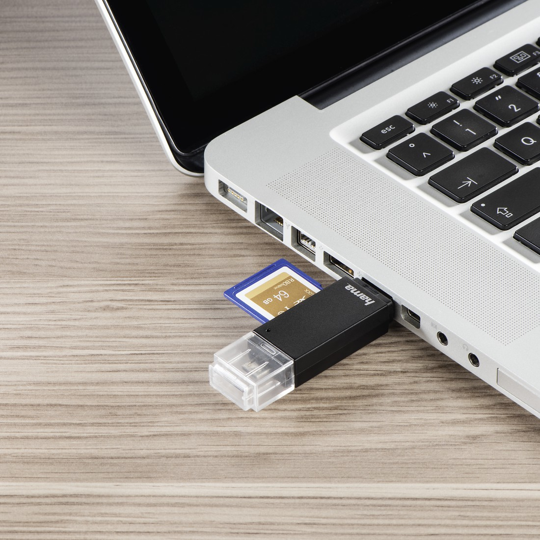 Hama Basic USB 2.0 OTG - Kartenleser (SD, microSD, SDHC, microSDHC, SDXC, microSDXC), Ansicht 3