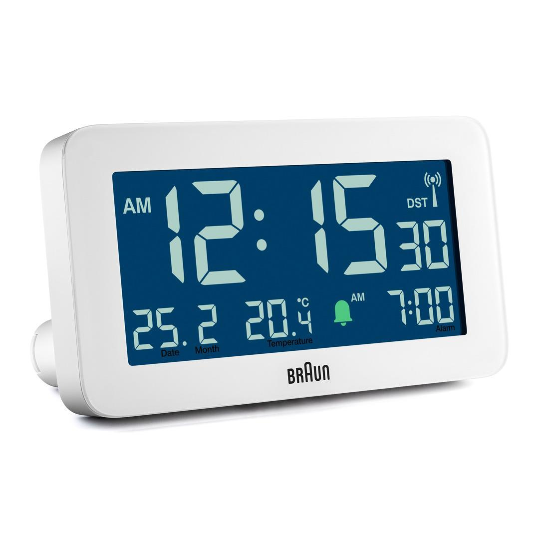 Braun BC10 - Digitaler Wecker - Rechteck - Weiß - 12/24 h - F - °C - LCD, Ansicht 2