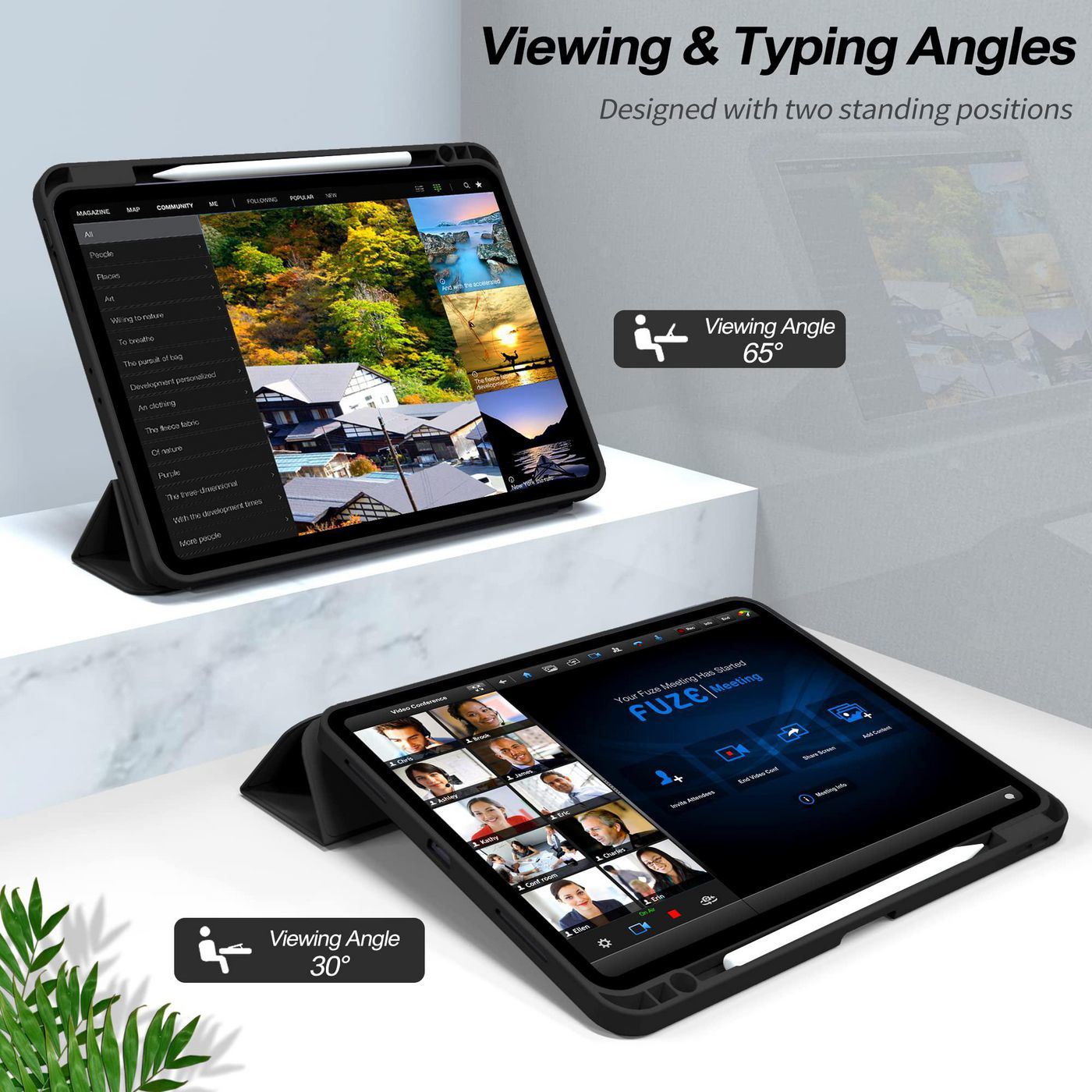 eSTUFF Miami - Flip-Hülle für Tablet - Thermoplastisches Polyurethan (TPU), Ansicht 4
