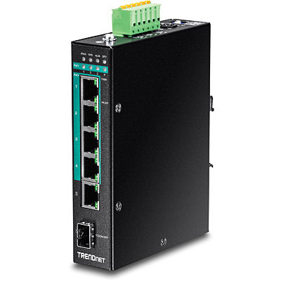 TRENDnet TI-PG541I - Switch - managed - 4 x 10/100/1000 (PoE+), Ansicht 2
