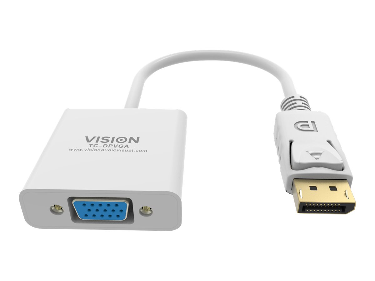 Vision TC-DPVGA Kabelschnittstellen-adapter DisplayPort VGA Weiß (TC-DPVGA)
