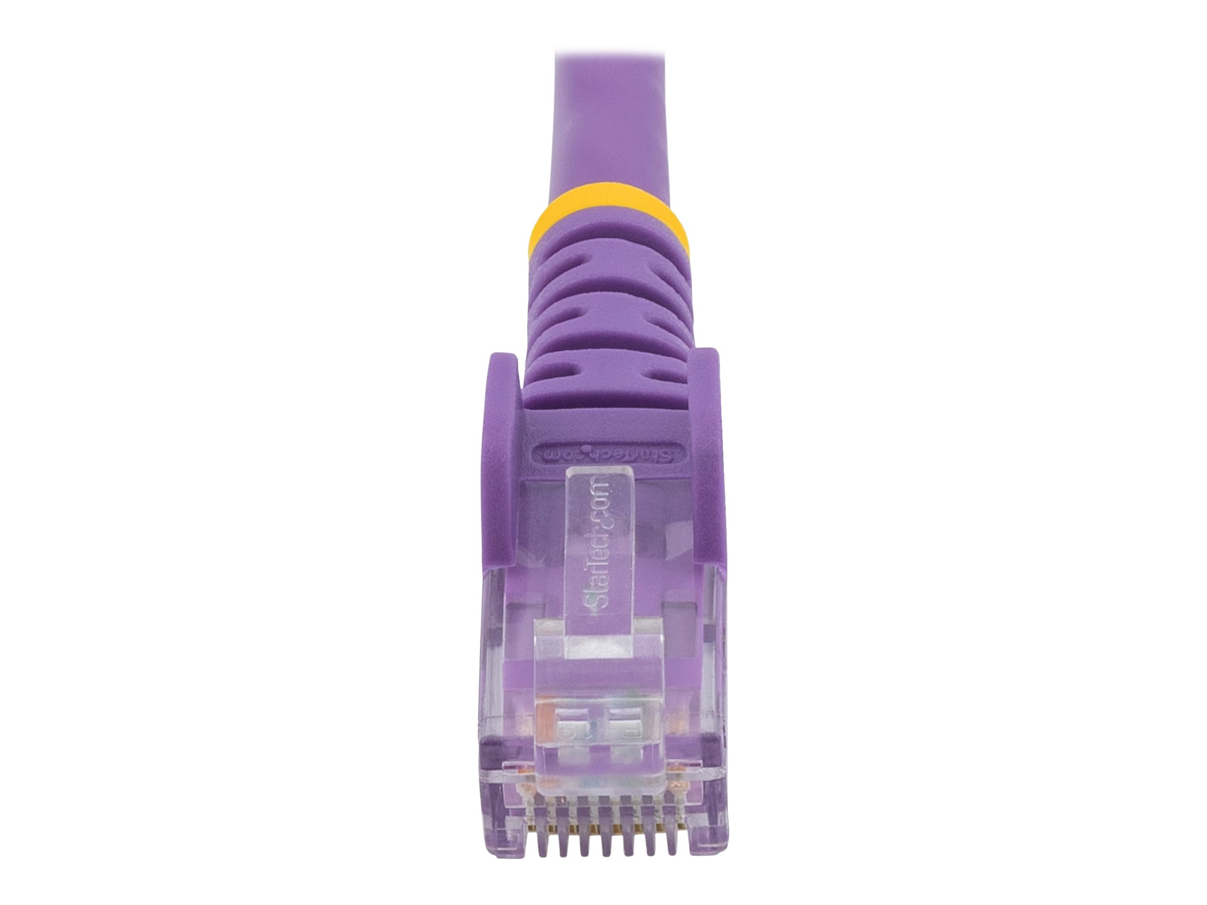 StarTech.com 10m CAT6 Ethernet Cable, 10 Gigabit Snagless RJ45 650MHz 100W PoE Patch Cord, CAT 6 10GbE UTP Network Cable w/Strain Relief, Purple, Wiring is UL Certified/TIA - Category 6 - 24AWG (N6PATC10MPL)