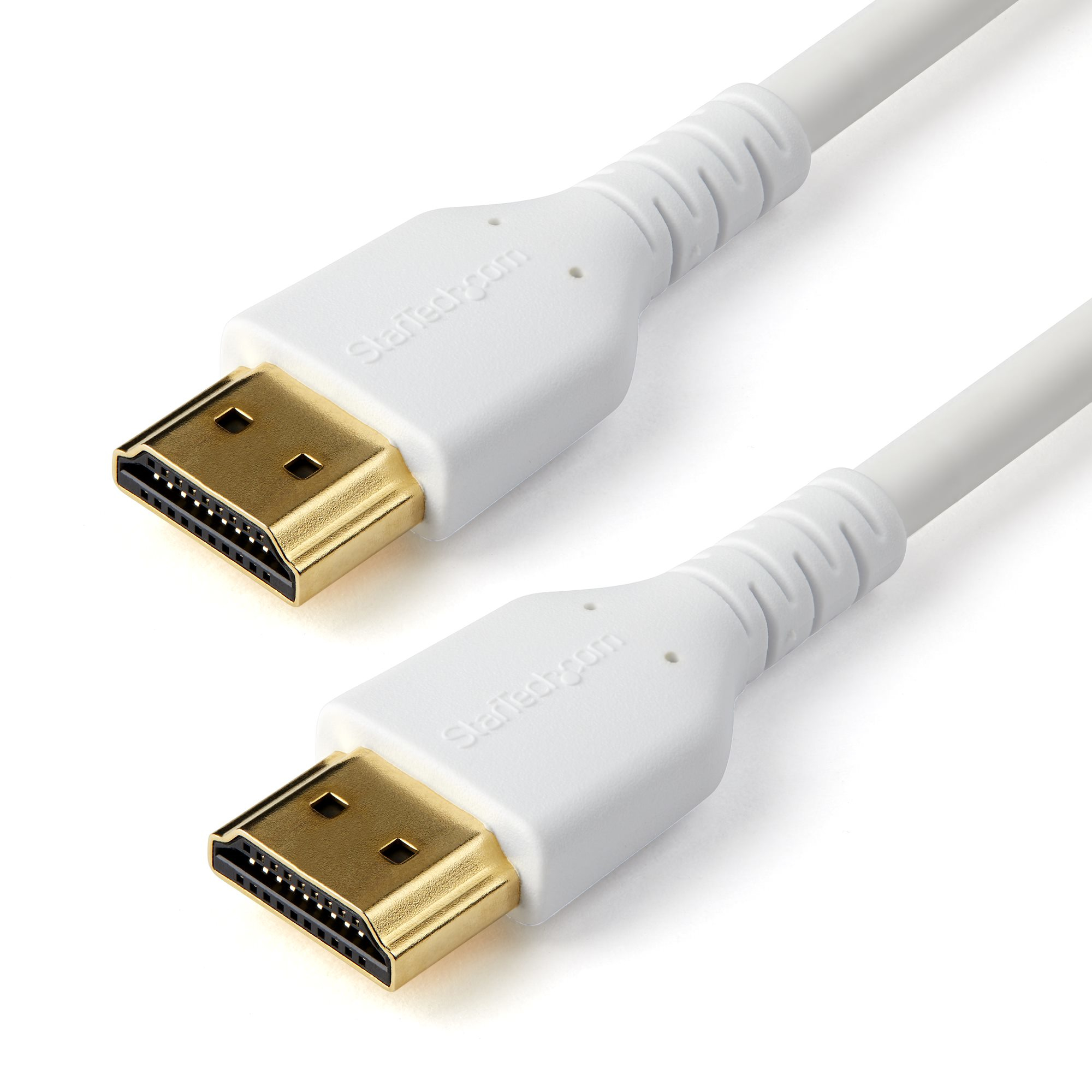 StarTech.com 1m Premium Zertifiziertes HDMI 2.0 Kabel mit Ethernet - High Speed UHD 4K 60Hz HDR - Robustes M/M HDMI Verbindungsabel mit Aramidfaser - TPE - Für UHD Monitoren/TVs/Displays - 1 m - HDMI Typ A (Standard) - HDMI Typ A (Standard) - Audio Return Channel (ARC