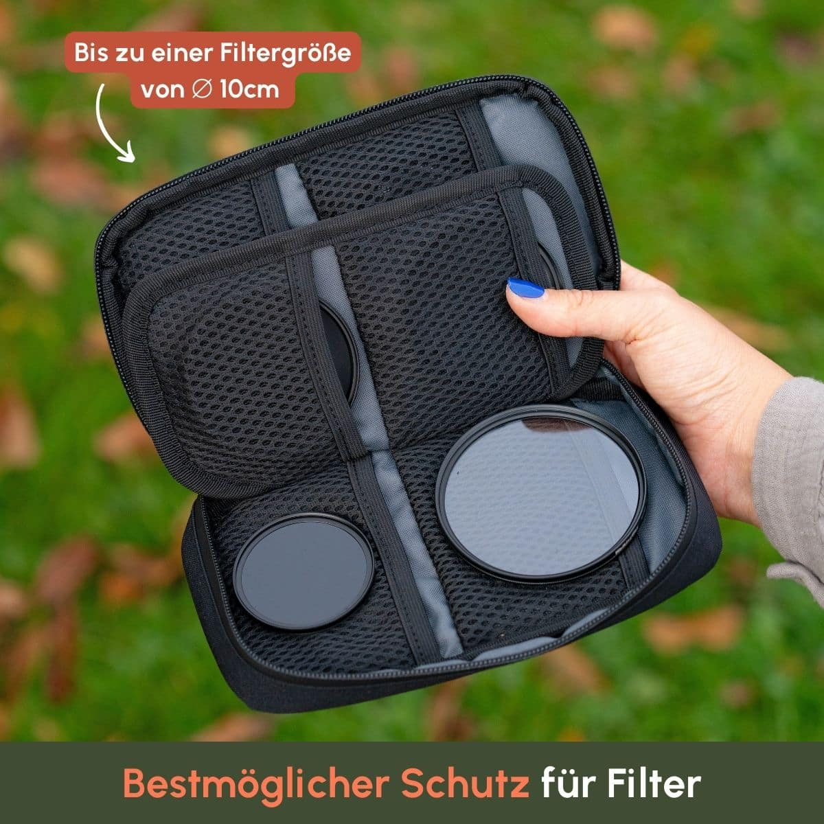 C-ROPE Filtertasche für Kamerafilter in Schwarz retail, Ansicht 2