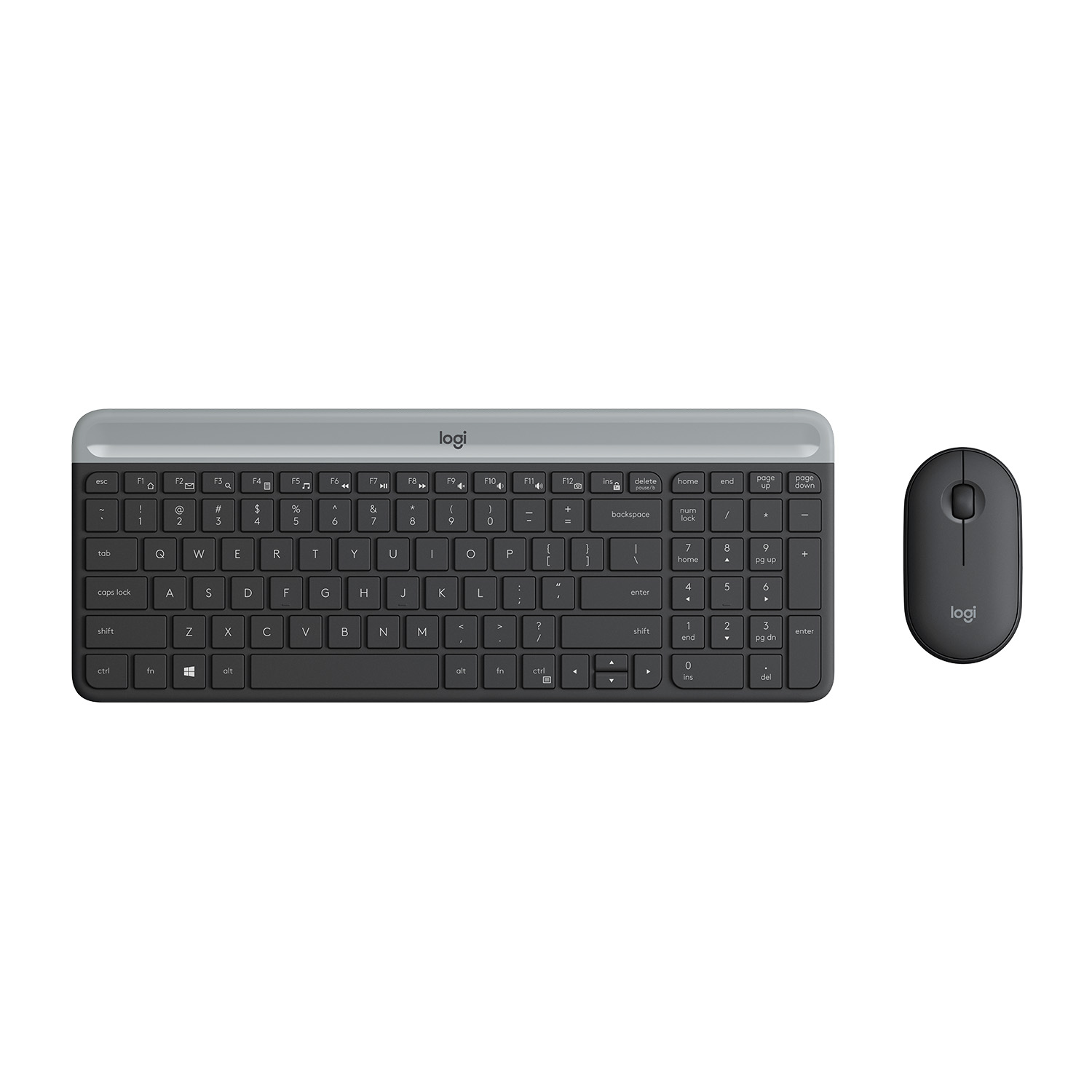 Logitech Slim Wireless Combo MK470 - Tastatur-und-Maus-Set - TL: Niederländisch, QWERTY, Ansicht 2