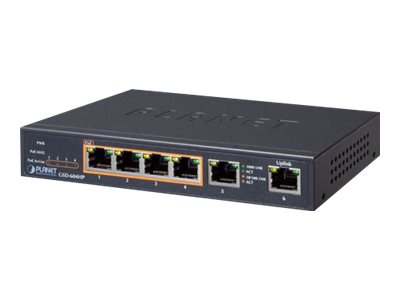 PLANET 4-Port 10/100/1000T PoE (GSD-604HP)