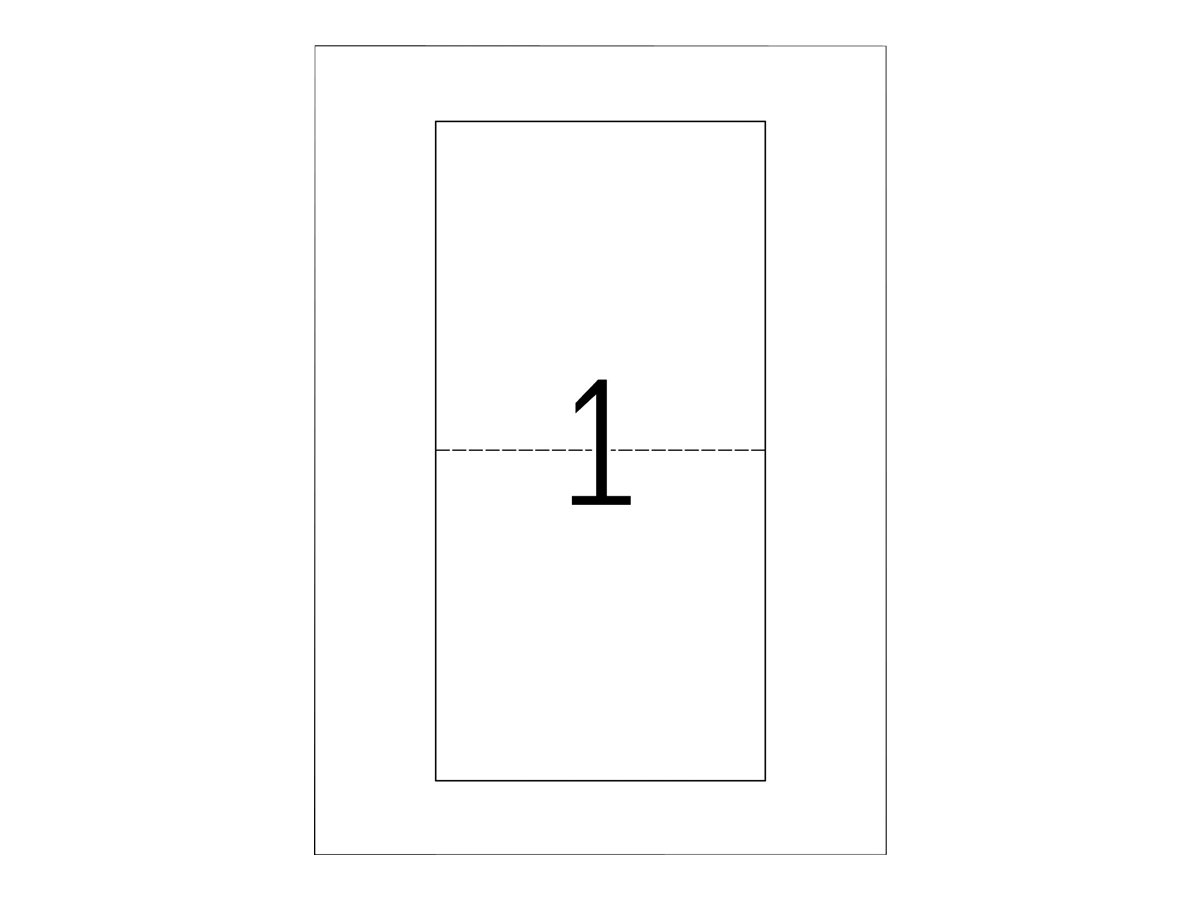 HERMA Special - High White - 121 x 242 mm 25
