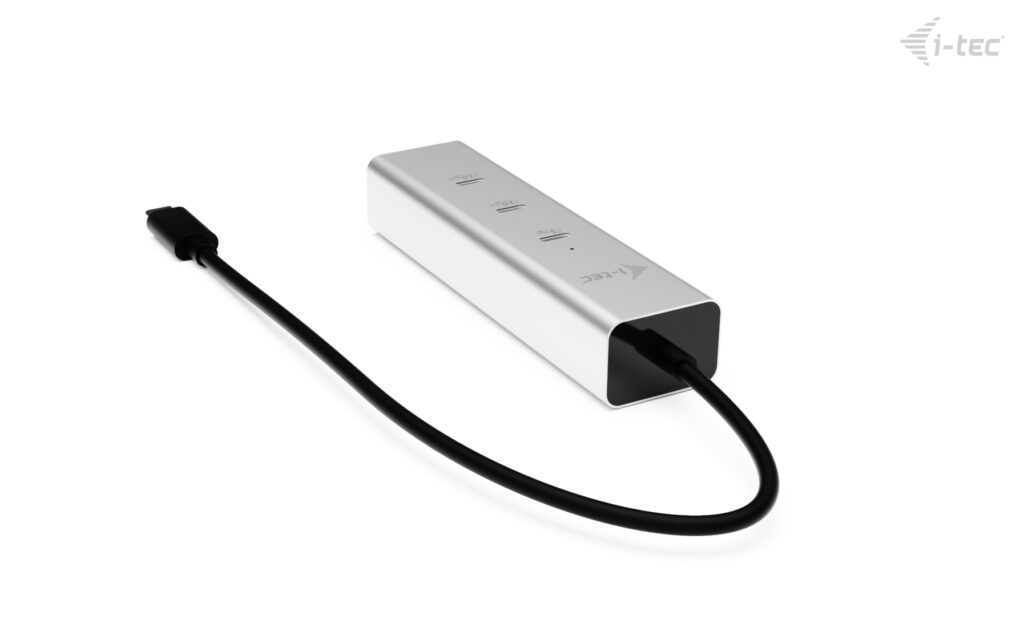 i-tec Hub - Metall, 8K Video, 85W - 1 x USB-C 3.2 Gen 1 + 1 x USB-C 3.2 Gen 1 (Spannungsversorgung), Ansicht 4