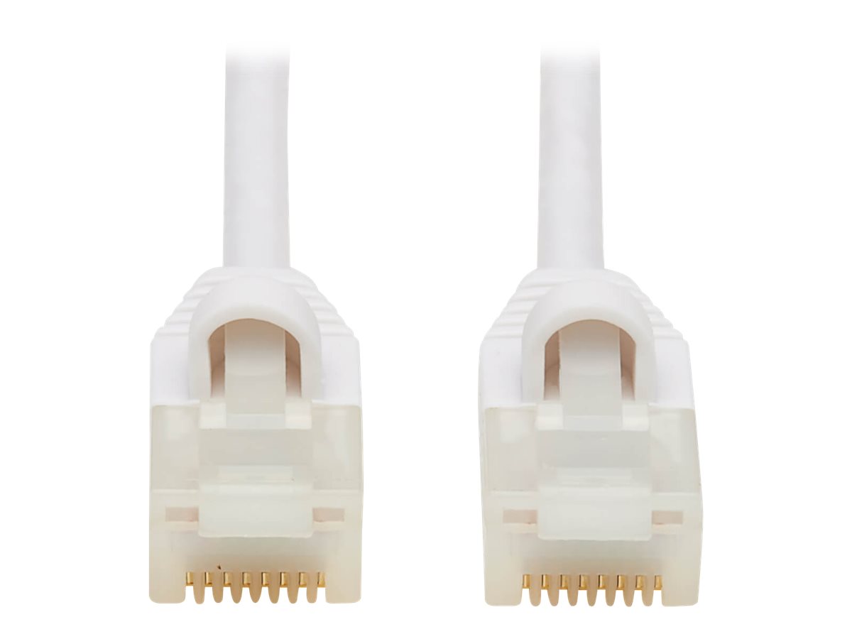 Tripp Lite Safe-IT Cat6a 10G-Certified Snagless Anti-Bacterial UTP Slim Ethernet Cable (RJ45 M/M), White, 10 ft. - Netzwerkkabel - RJ-45 (M) zu RJ-45 (M) - 3.1 m - 3.8 mm - UTP