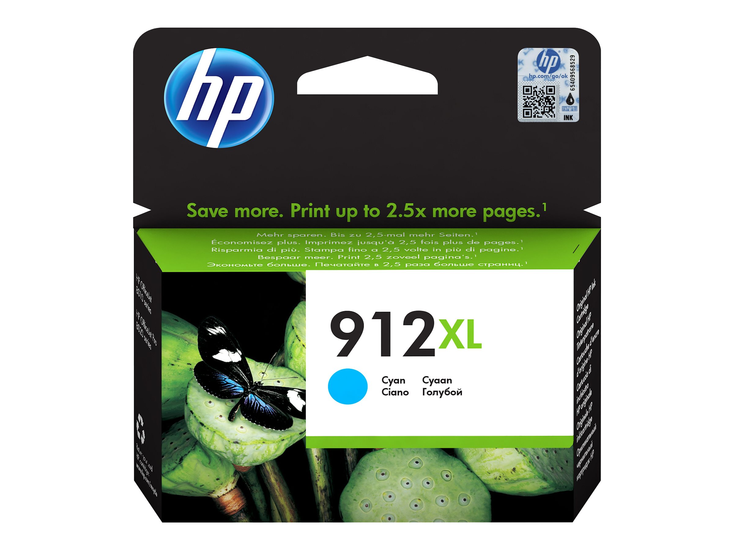 HP 912XL - 8.5 ml - Hohe Ergiebigkeit - Cyan