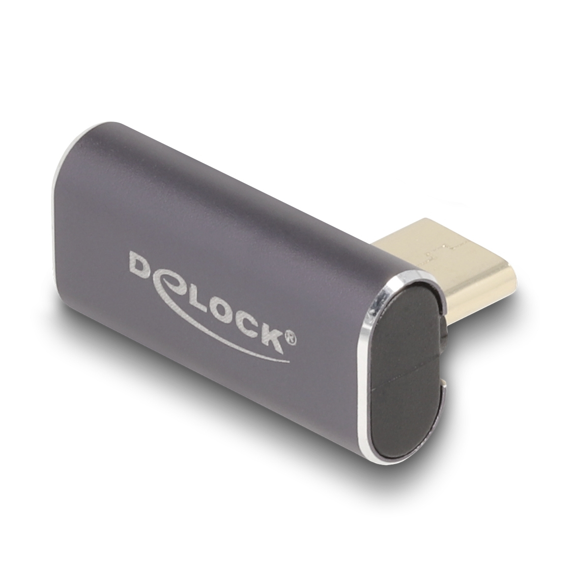 Delock USB-Adapter - 24 pin USB-C (M) links gewinkelt zu 24 pin USB-C (W), Ansicht 2