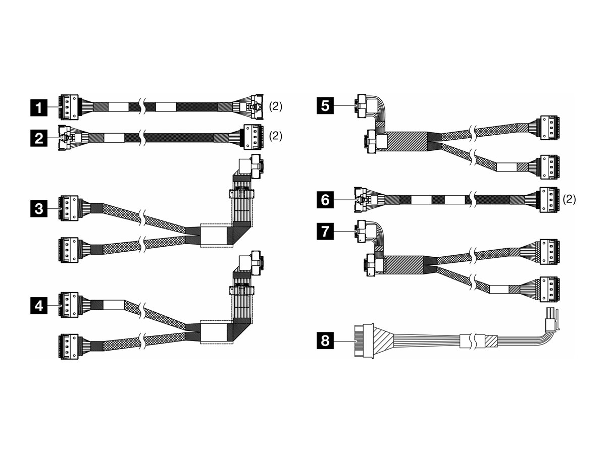 Lenovo Speicherkabelkit - für 25 Chassis
