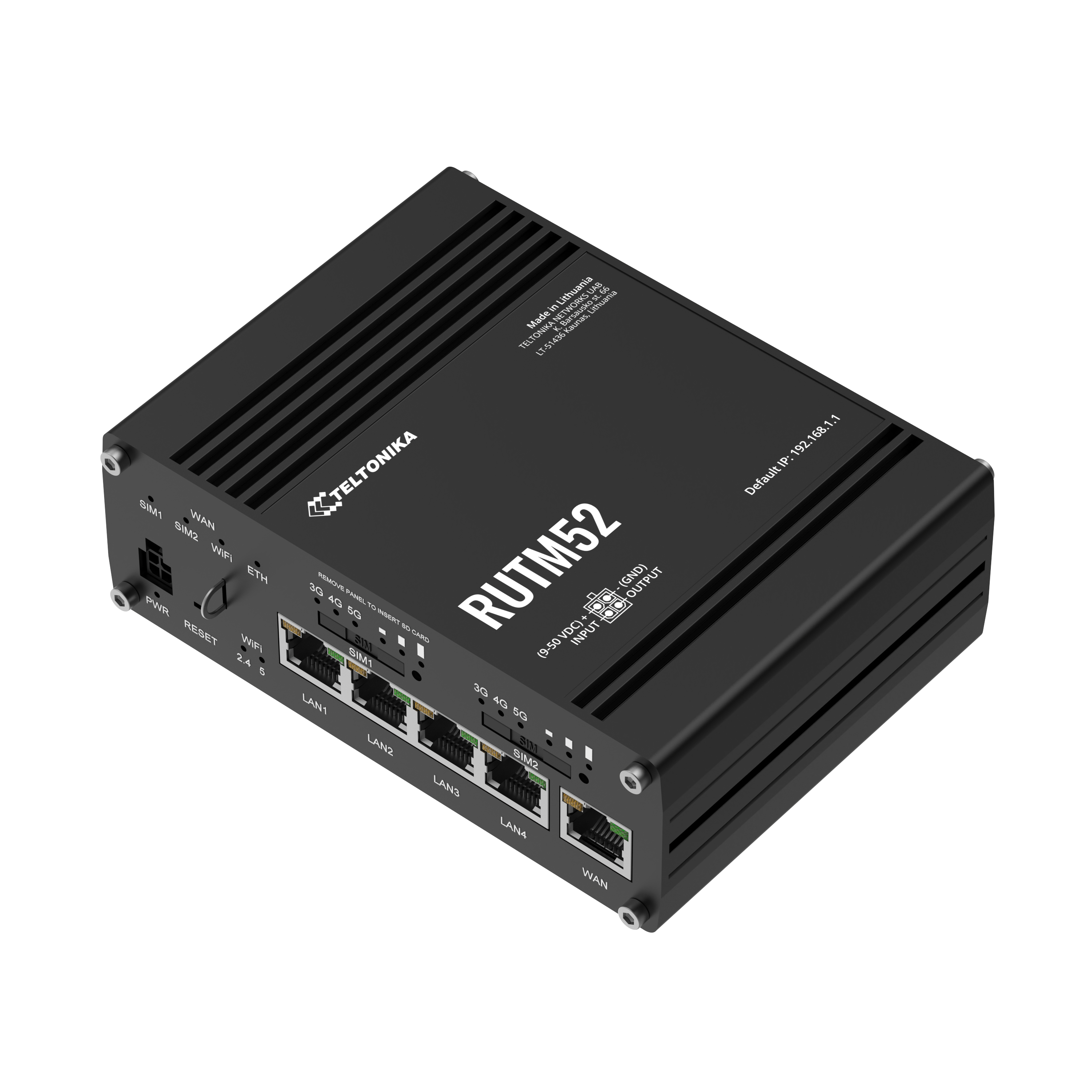 Teltonika RUTM52 5G Router, Ansicht 2