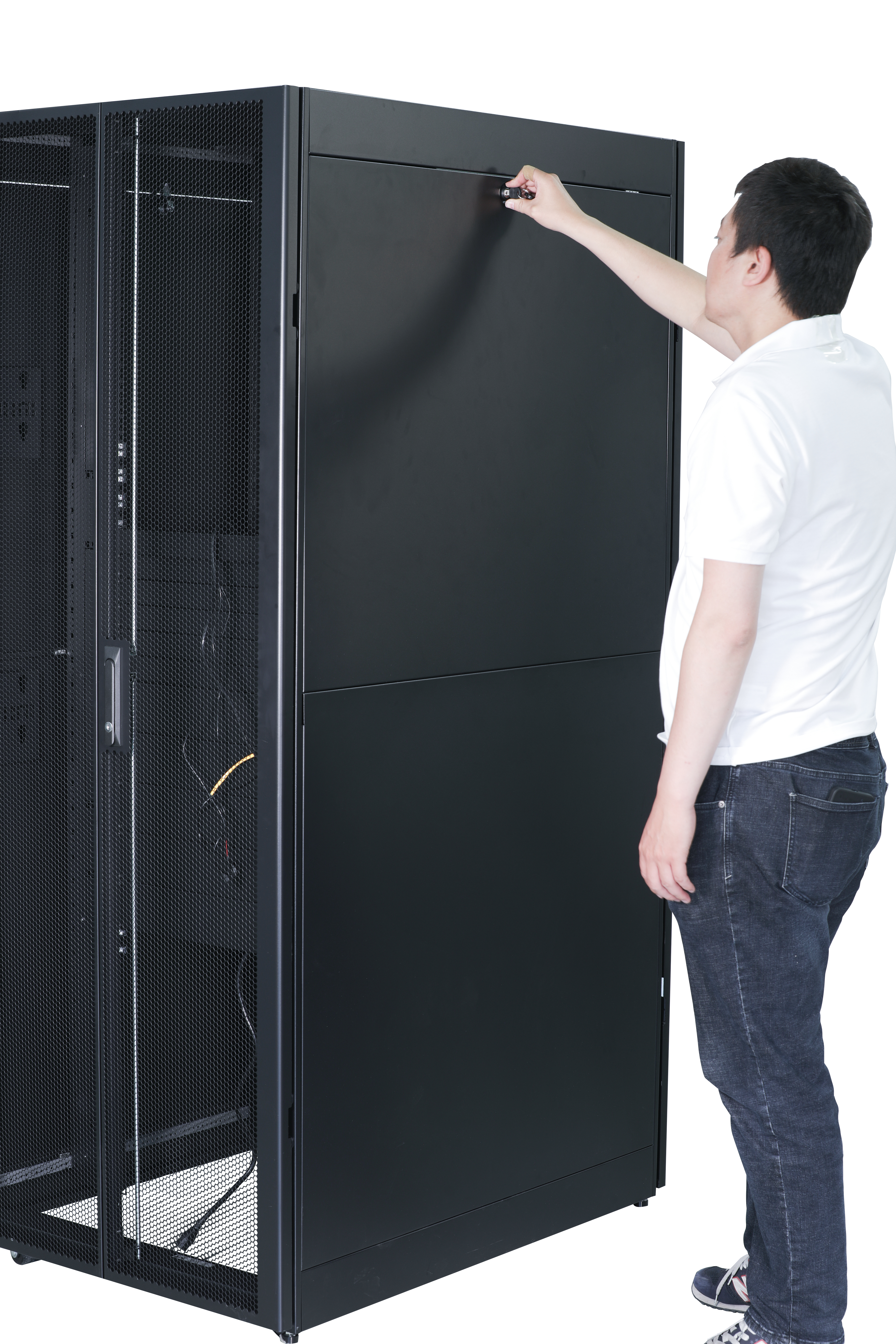APC Easy Rack - Schrank Netzwerkschrank - Schwarz - 42HE - 48.3 cm (19), Ansicht 3