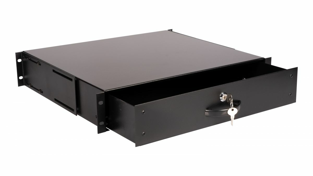 Equip Schublade 19 für Serverschränke 2U abschließbar sw - Zubehör Stromversorgung - 0,48 m, Ansicht 2