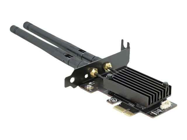 Delock Netzwerkadapter - PCIe 3.0 Low-Profile - 802.11ac, 802.11ax (Wi-Fi 6)