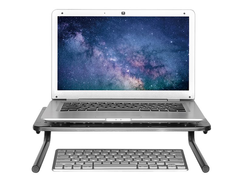 LogiLink Aufstellung - für Monitor/Notebook - Kunststoff, rostfreier Stahl, Aluminium - Bildschirmgröße: 33-81.3 cm, Ansicht 4