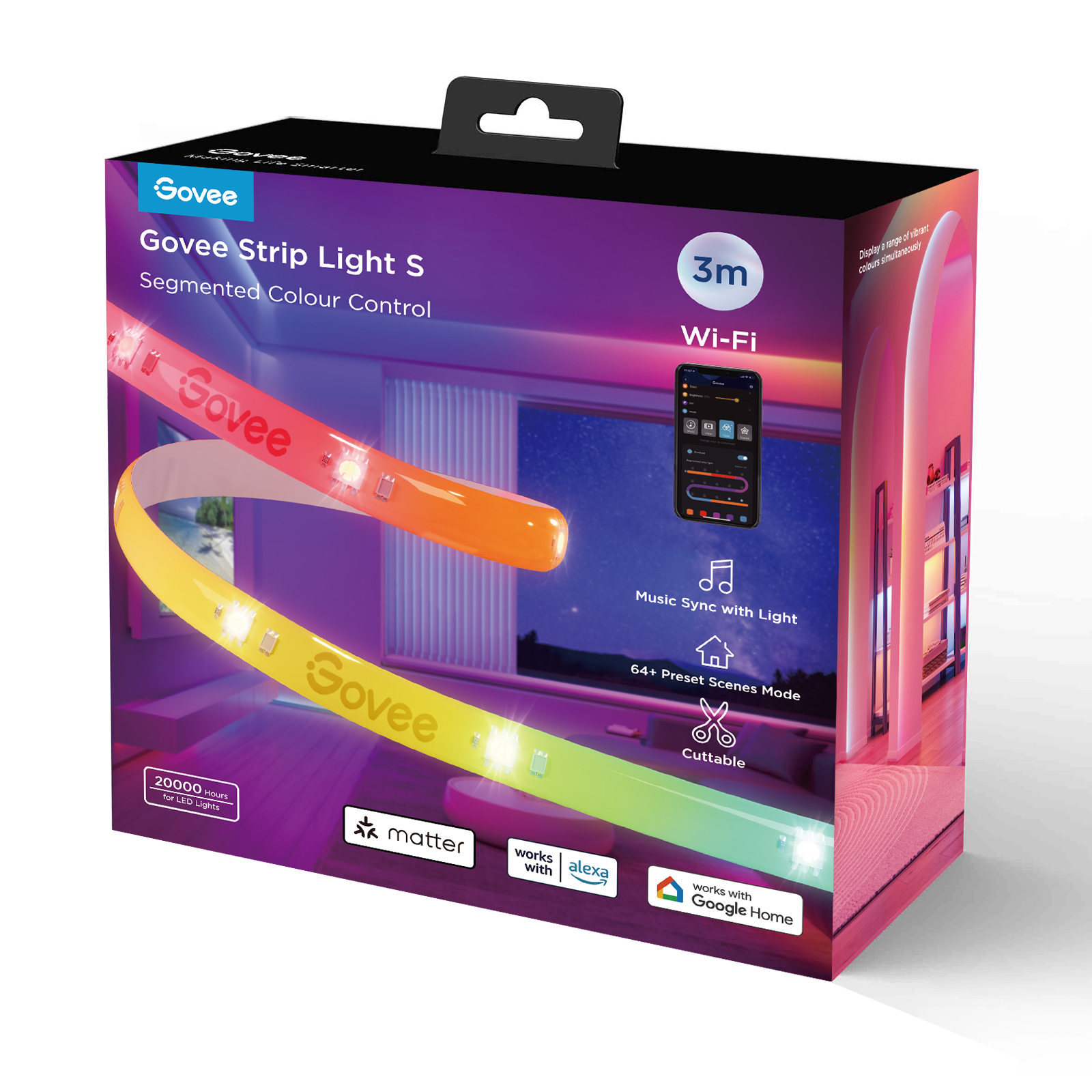 Govee LED Strip Lights Matter ready 3 Meter, Ansicht 3