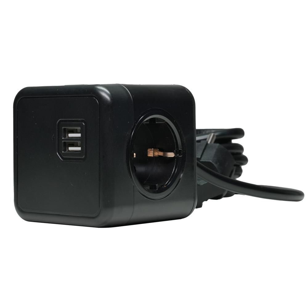 MicroConnect Power Cube Duo USB & Power - Steckdosenleiste, Ansicht 2