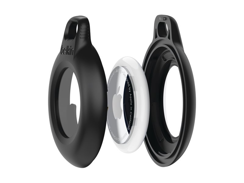 Belkin Tasche für Airtag - Schlüsselanhänger - Kunststoff - Schwarz (Packung mit 4), Ansicht 4