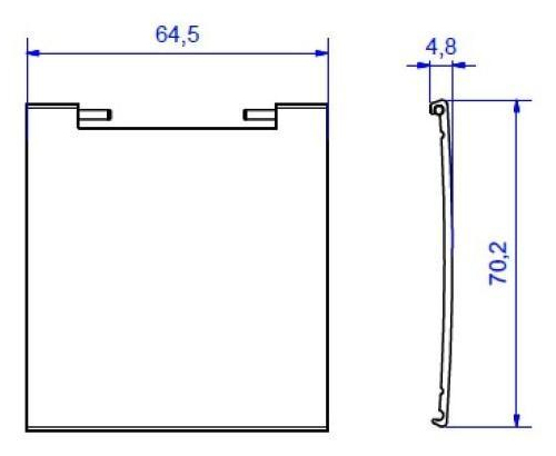 Bachmann KAPSA XX-Small - Sicherheitsabdeckung für Stromleiste, Ansicht 3