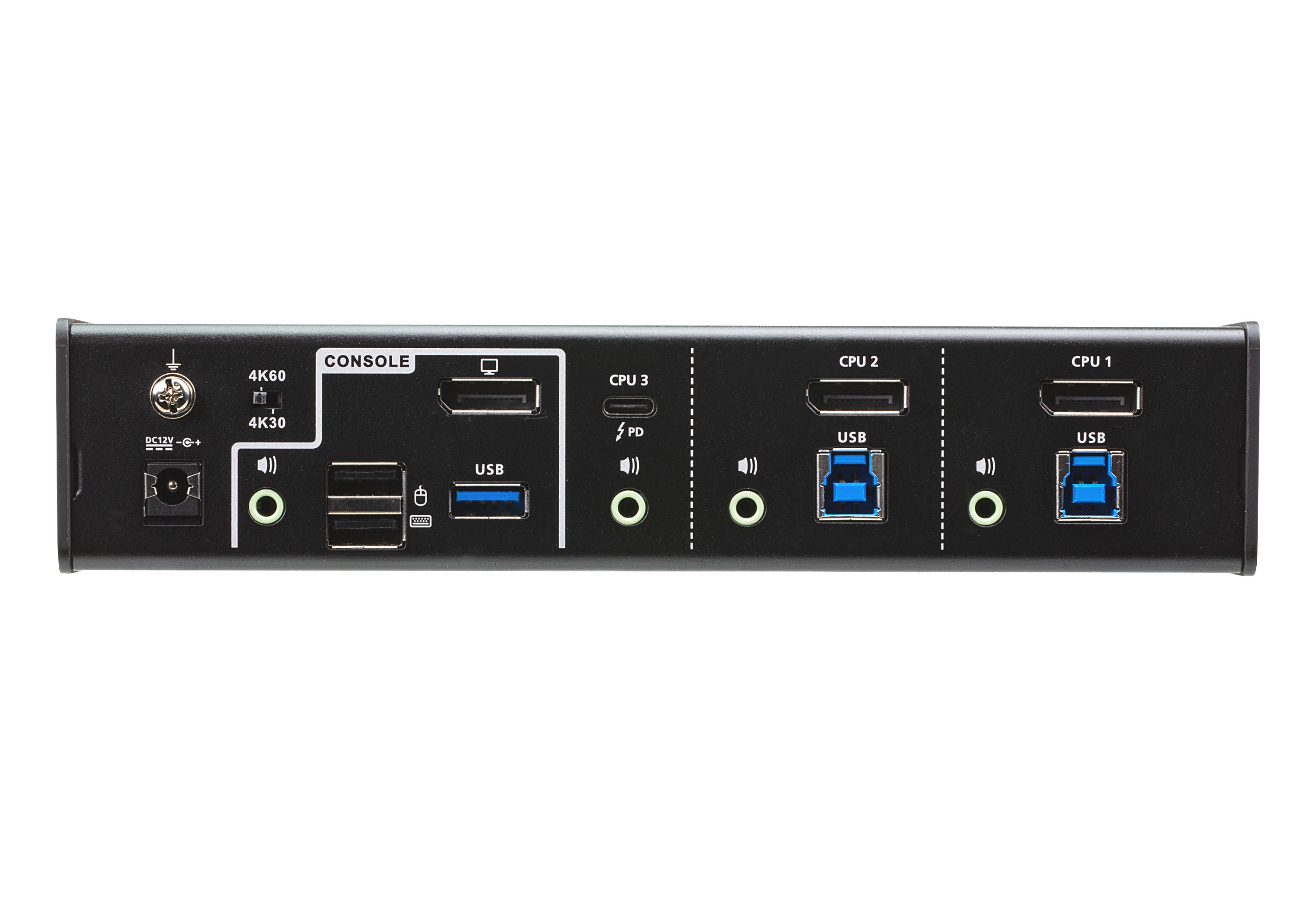 ATEN CS1953 - KVM-/Audio-/USB-Switch - 3 x KVM/Audio/USB, Ansicht 4
