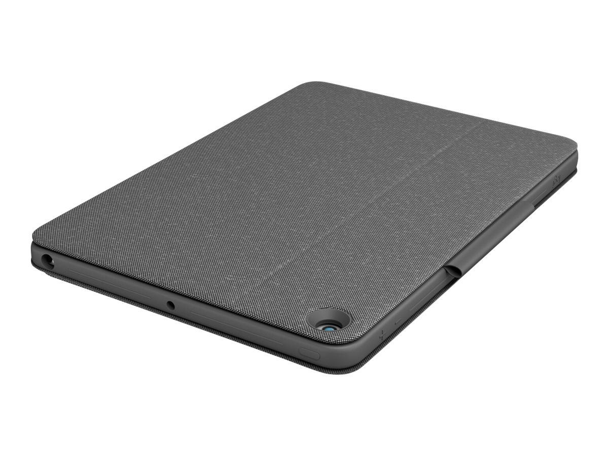 Logitech Combo Touch - Tastatur und Foliohülle - mit Trackpad - hintergrundbeleuchtet - Apple Smart connector - QWERTY - Nordisch (DänischFinnischNorwegischSchwedisch)