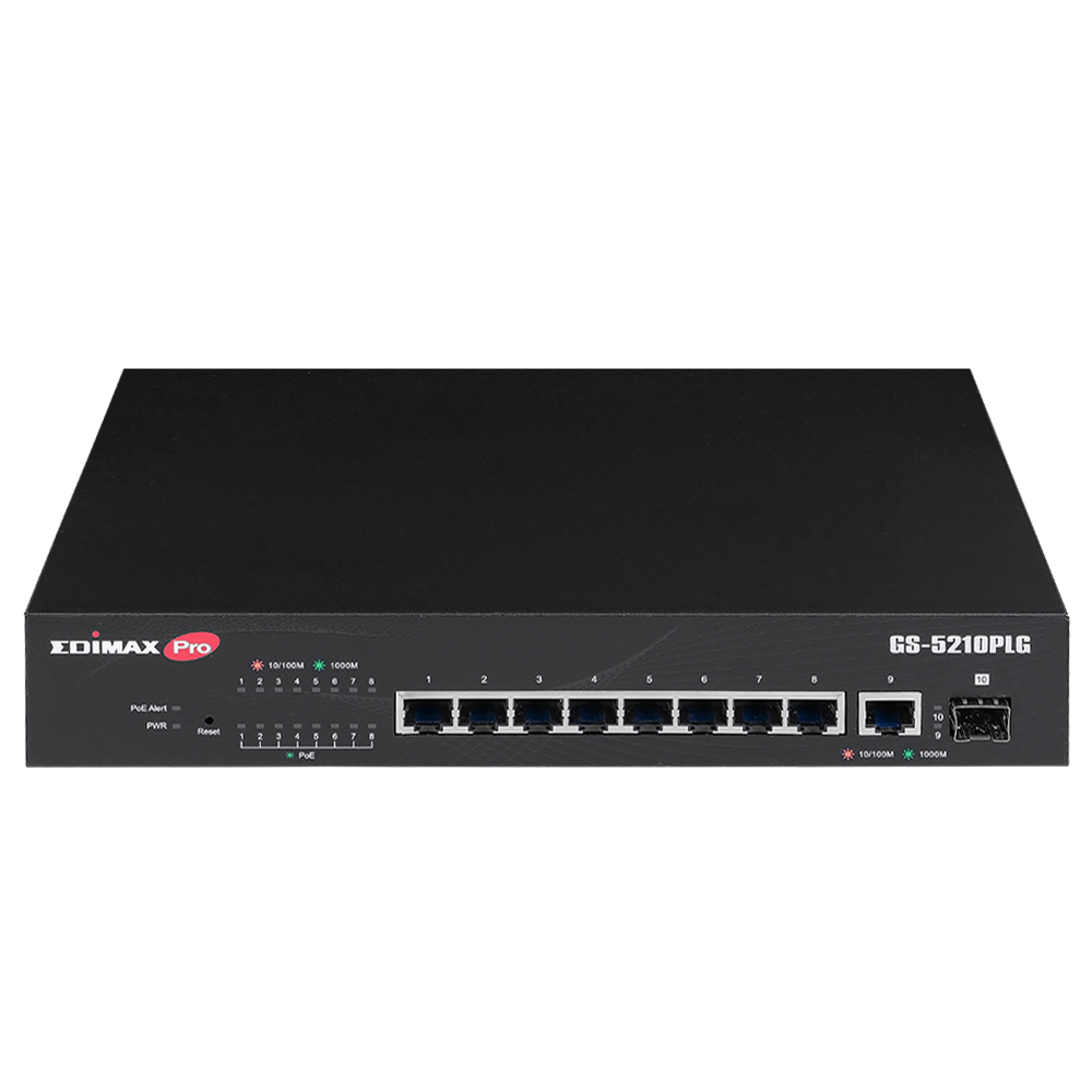 Edimax Pro GS-5210PLG - Switch - Smart - 8 x 10/100/1000 (PoE+), Ansicht 4