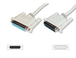DIGITUS Datatransfer Verlängerungskabel D-Sub25St - D-Sub25Bu