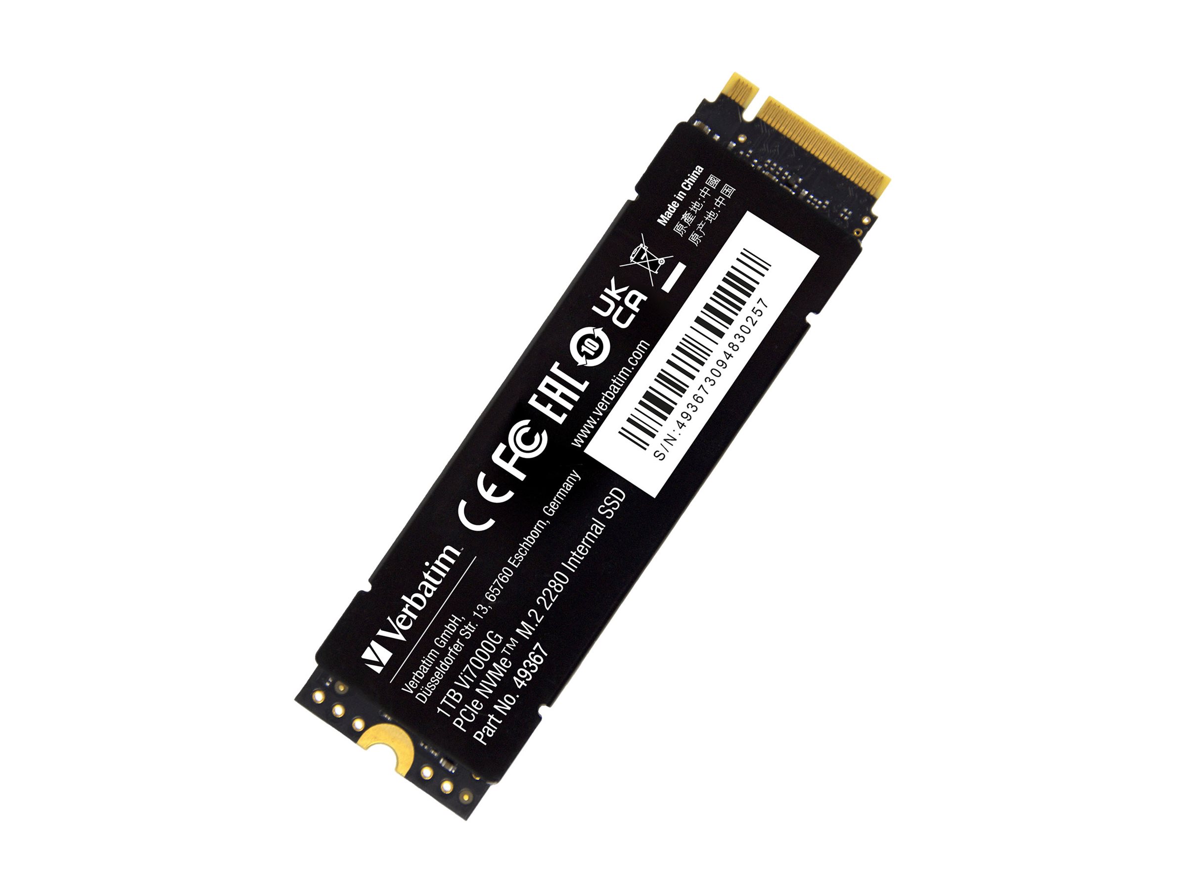 Verbatim Vi7000G - SSD - 1 TB - NVMe - intern - M.2 2280 (M.2 2230)