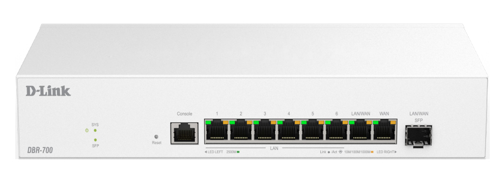 D-Link DBR-700 - Wireless Router 7-Port-Switch, Ansicht 2