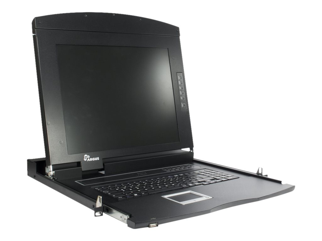 INTER-TECH IPC 17" LCD KVM AS-7104 ULS, VGA 4 Port (99997216)