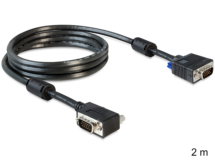 Delock VGA-Kabel - HD-15 (VGA) (M) zu HD-15 (VGA), Ansicht 2