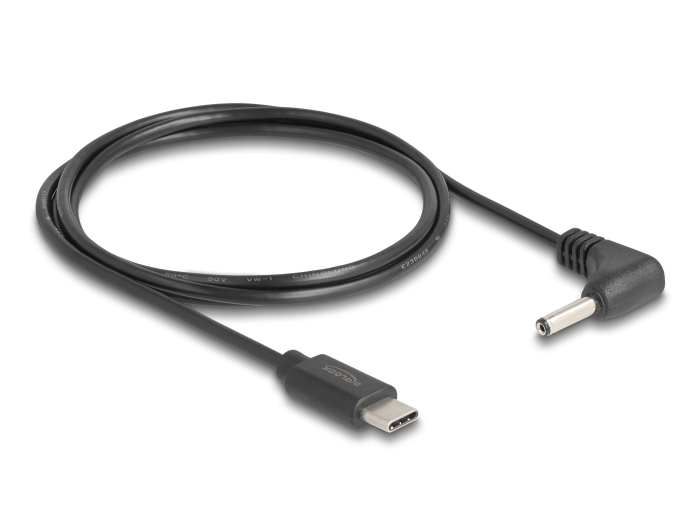 Delock Stromkabel - 24 pin USB-C (M) zu Gleichstromstecker 3,5 x 1,35 mm (M), Ansicht 2