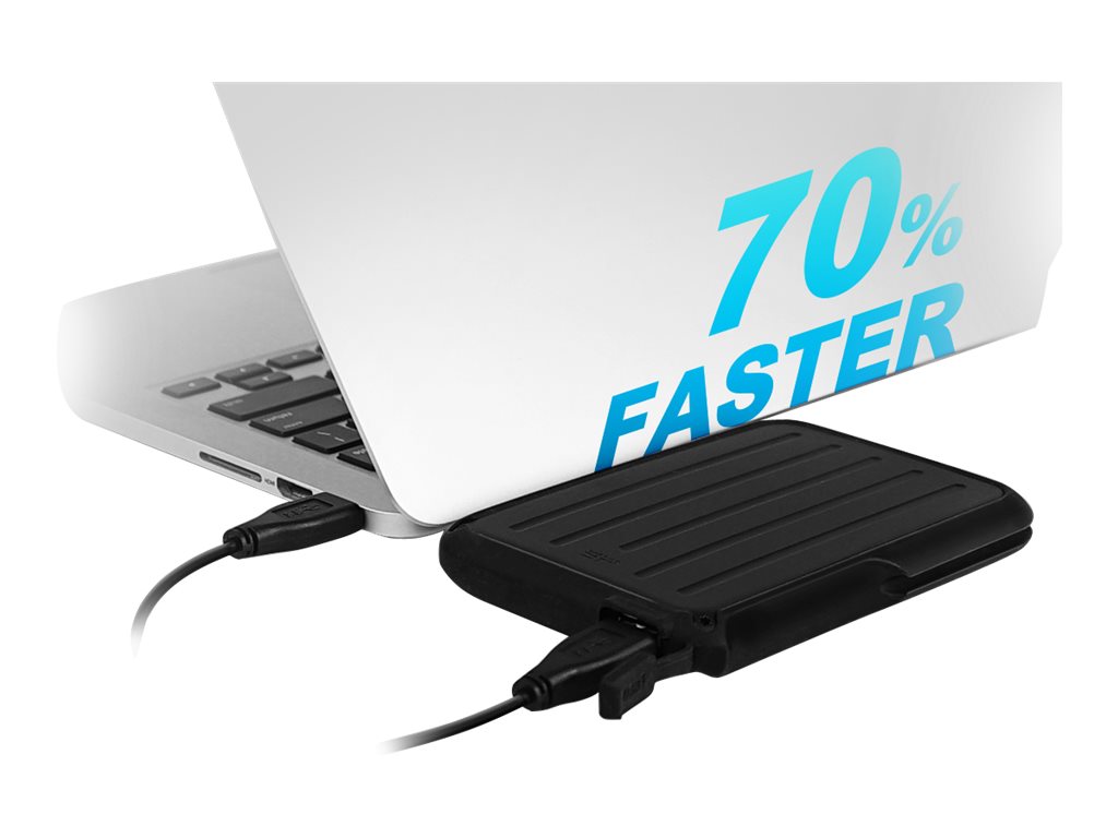 Silicon Power Armor A66 - Festplatte - 1 TB - extern (tragbar) - Schwarz, Ansicht 2
