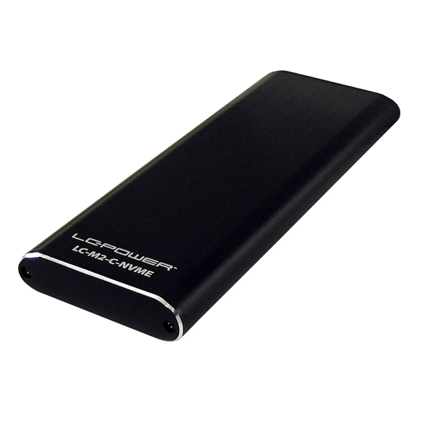 LC-Power LC-M2-C-NVME - SSD-Gehäuse - M.2 - M.2 - 10 Gbit/s - USB Anschluss - Schwarz, Ansicht 2