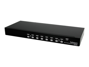 StarTech.com 8 Port 1HE DVI USB KVM Switch - 8-fach DVI-I  USB-B Umschalter zur Rack-Montage