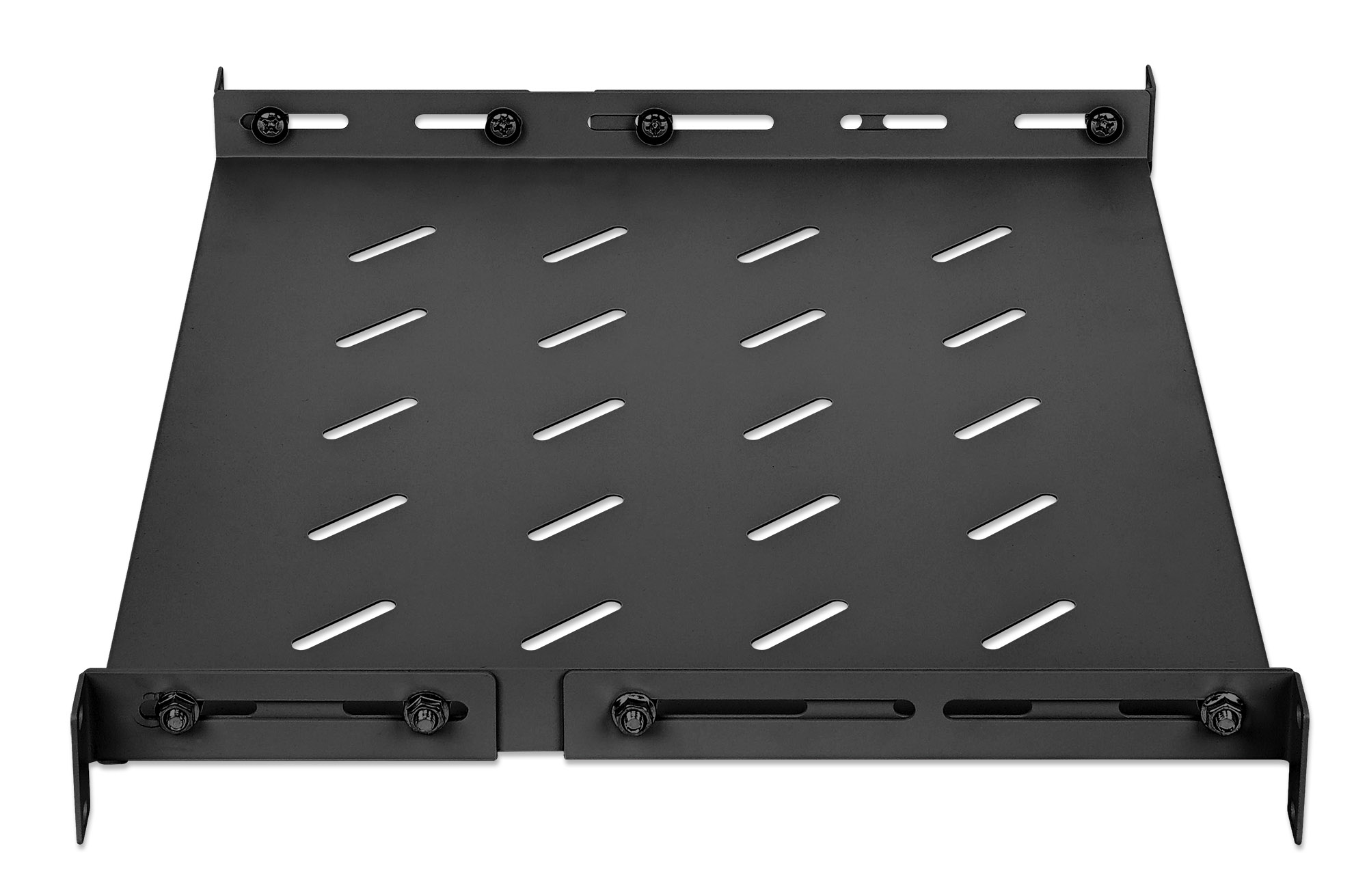 IC Intracom Intellinet - Rack - Regal - with variable rails, fixed mounting - Schwarz, RAL 9004 - 1U - 48.3 cm (19), Ansicht 3