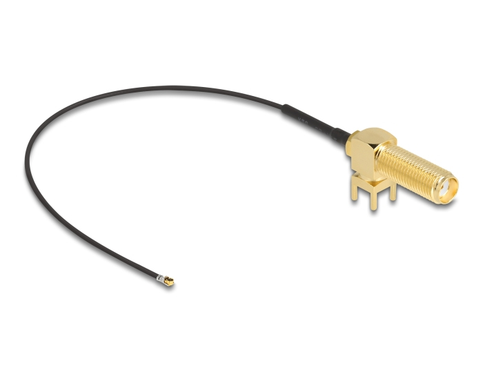 Delock Antennenkabel - SMA (R) 90° PCB zu MHF 4L (S), Ansicht 2