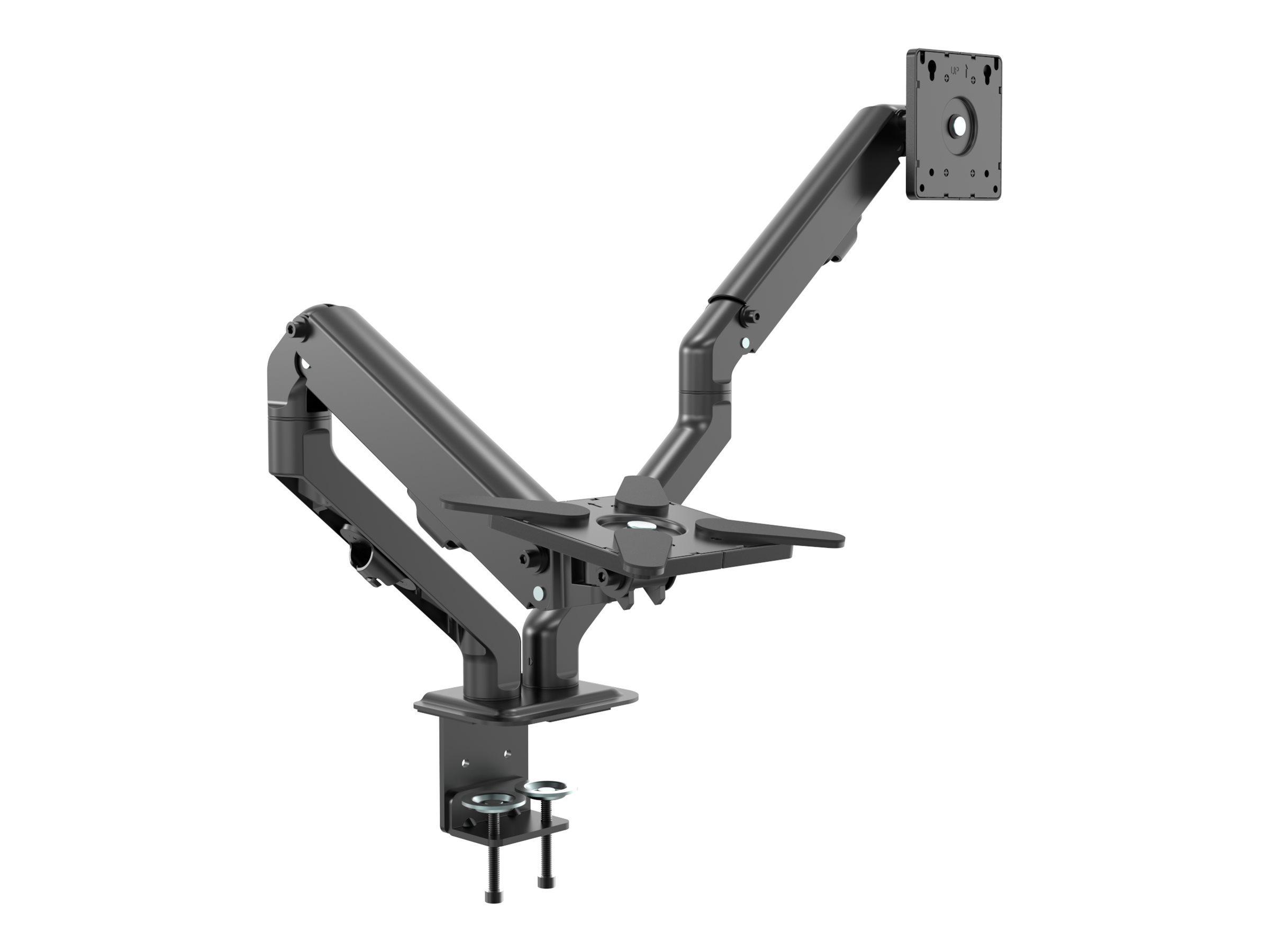 Vision VFM-DAD/4 - Befestigungskit - einstellbarer Arm - für 2 Displays zwischen 17 und 27 - Aluminium, Stahl, Ansicht 4