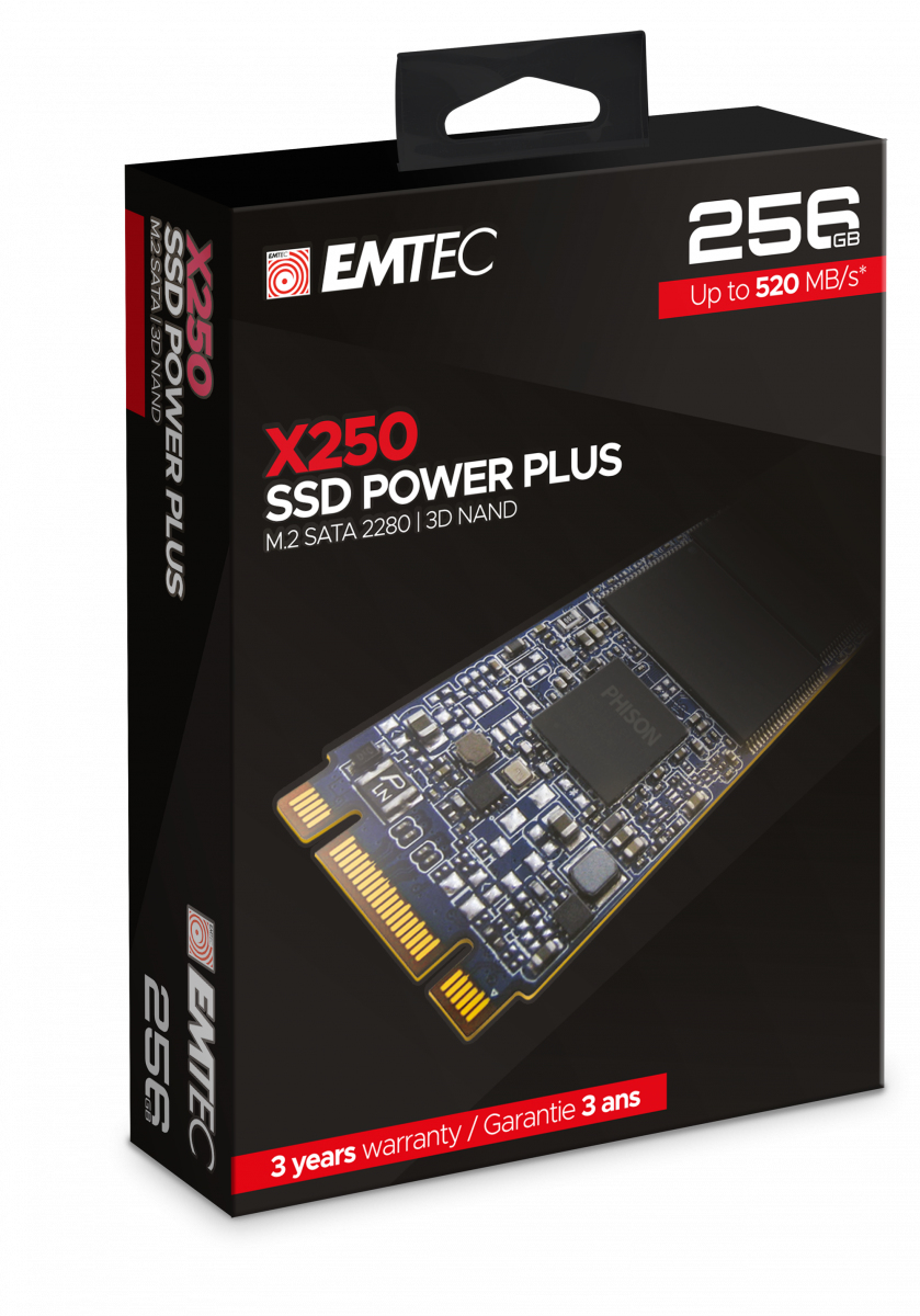 EMTEC SSD Power Plus X250 - SSD - 256 GB - intern, Ansicht 2