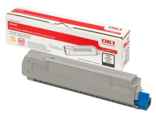 OKI Schwarz - Original - Tonerpatrone - für C8600cdtn, Ansicht 2