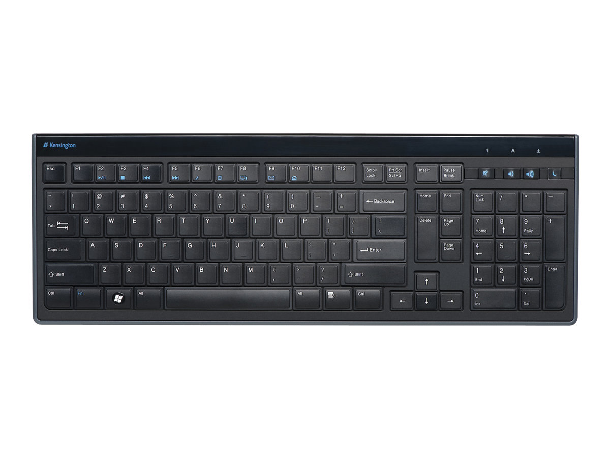 Kensington SlimType - Tastatur - USB - GB - Schwarz