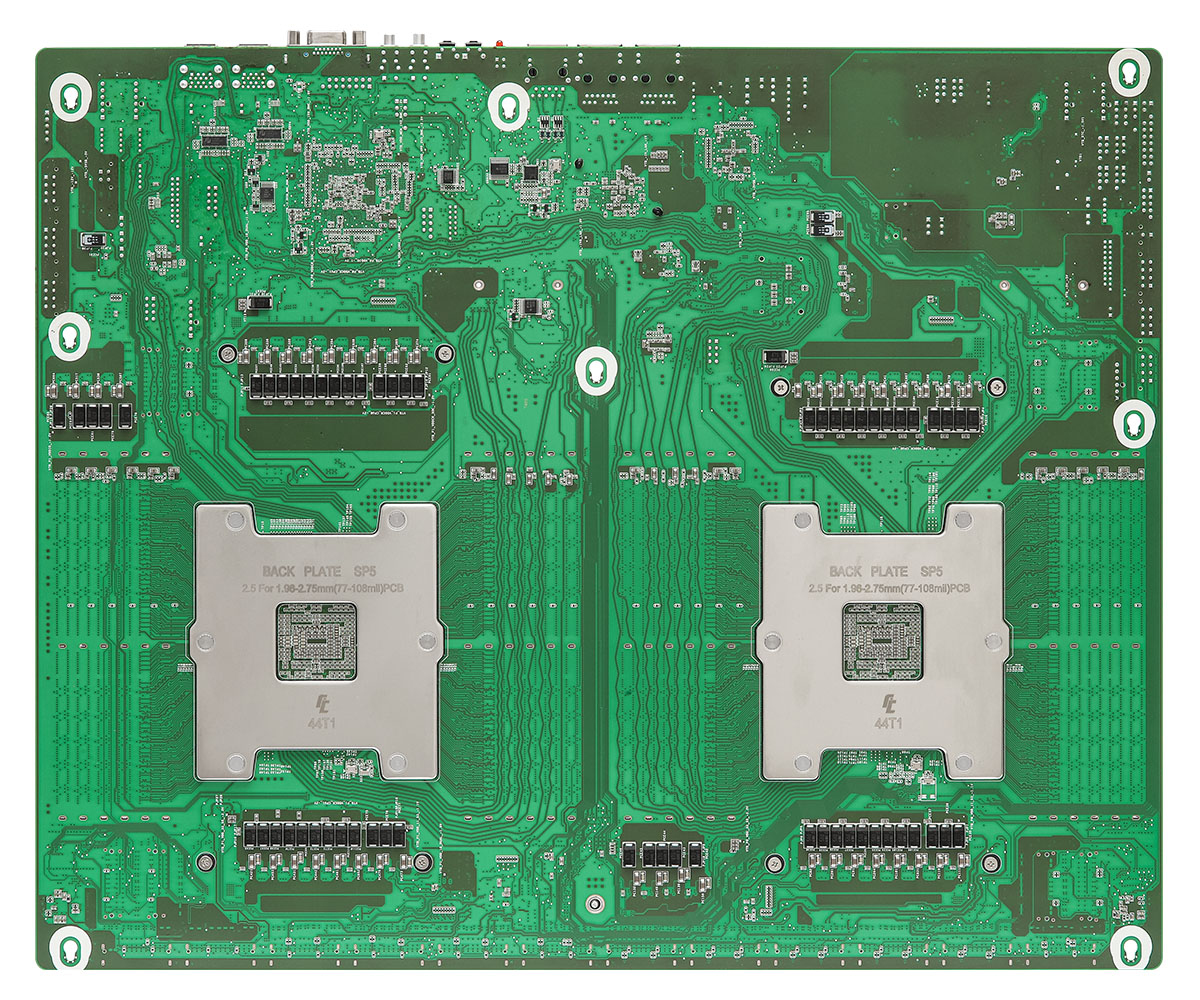 ASRock Industrial GENOA2D24G-2L+ - Motherboard - 2 Unterstützte CPUs - AMD SP5 - proprietär, 16.9x13.8 (430x350mm), Ansicht 3