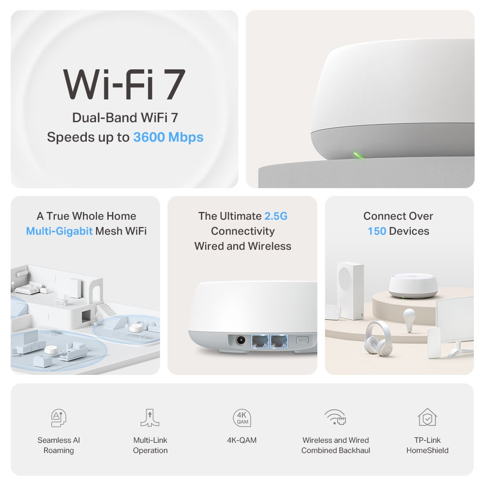 TP-LINK Deco BE25 V1 - WLAN-System - (3 Router), Ansicht 2