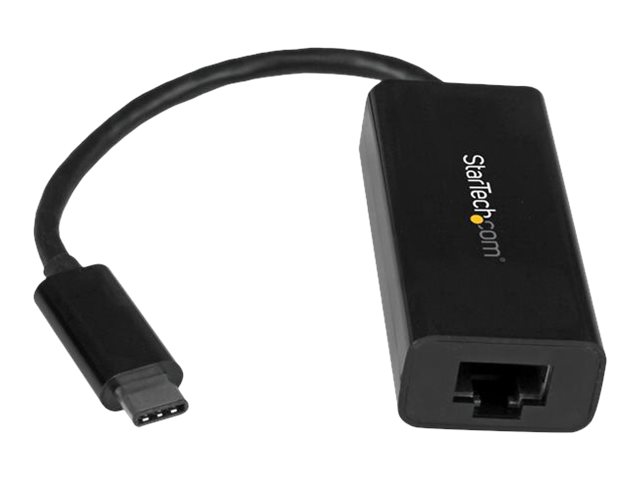 StarTech.com USB C to Gigabit Ethernet Adapter - Black - USB 3.1 to RJ45 LAN Network Adapter - USB Type C to Ethernet (US1GC30B) - Netzwerkadapter - USB-C