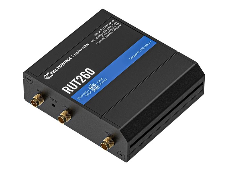 Teltonika RUT260 4G LTE Cat 6 Industry Router, Ansicht 3